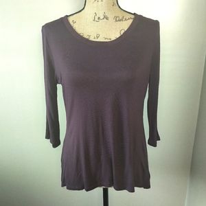 5/$25 Ann Taylor purple 3/4 length sleeve